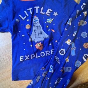 Blue Little Explorer Pajama Set